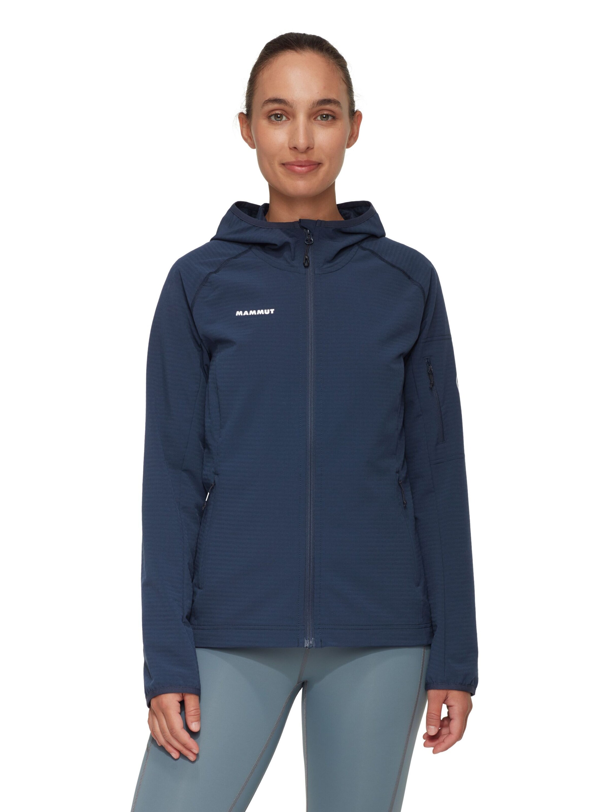 MAMMUT Funktionsfleecejacke in Blau: Vorderseite