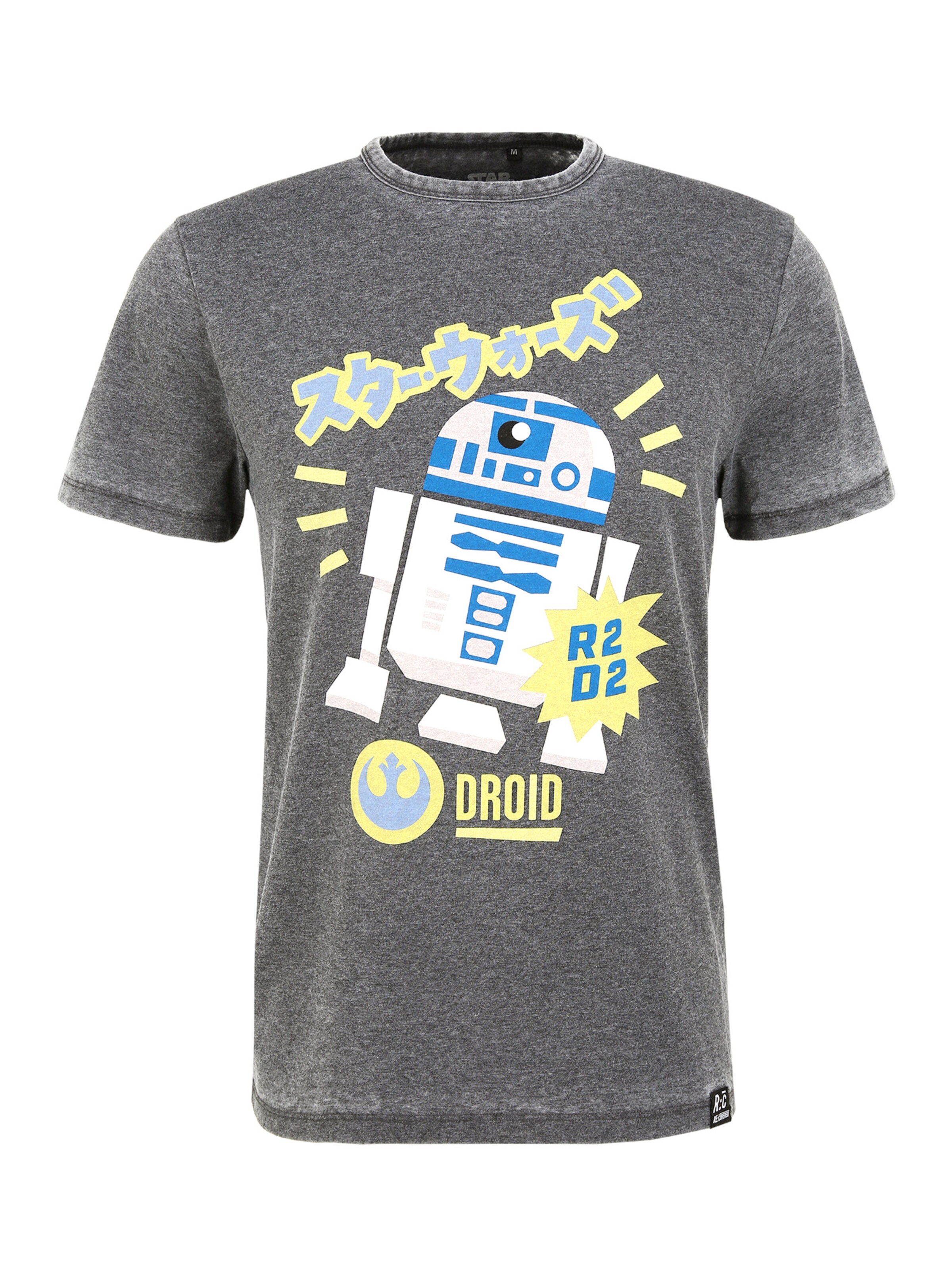 Recovered Shirt 'Star Wars R2D2' in Grey: front