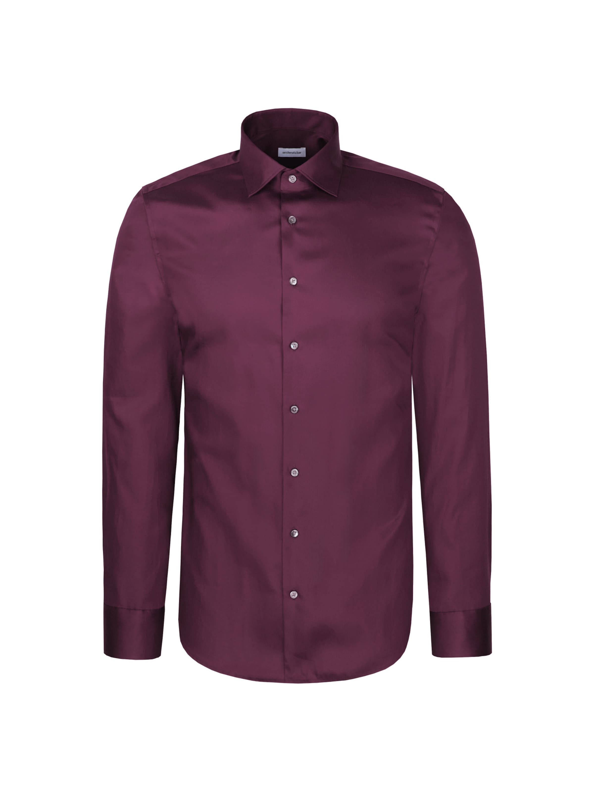 SEIDENSTICKER Slim Fit Hemd 'Smart Classics' in Rot: Vorderseite