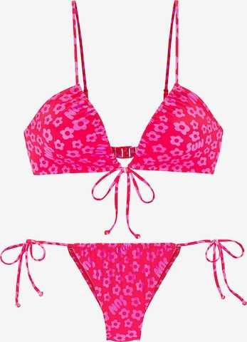BUFFALO Kolmio Bikini värissä punainen: etupuoli