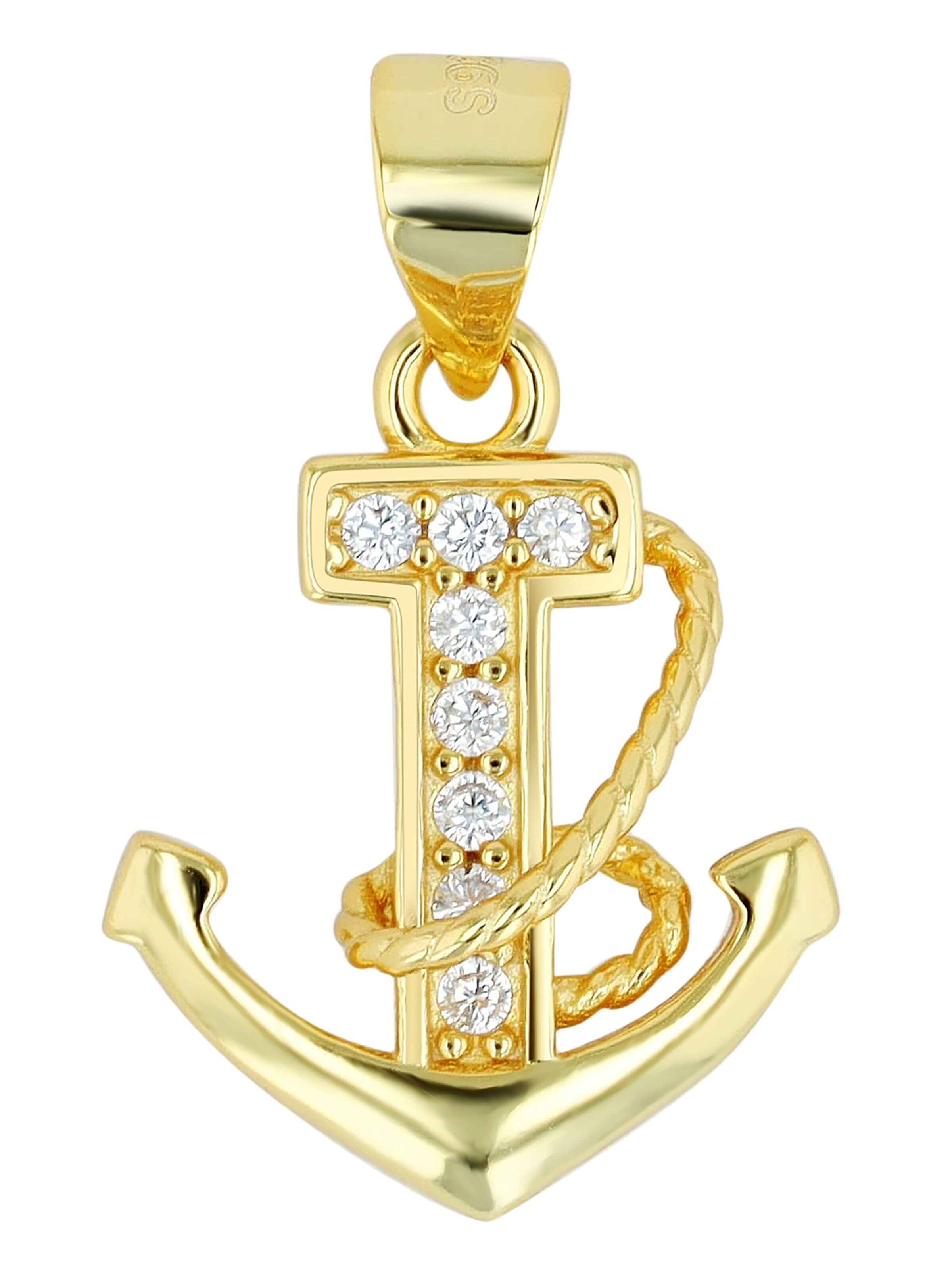 Akzent Anhänger 'Tono, 925 Sterlingsilber, langlebig'‌‌‌‌‌‌‌‌ in Gold