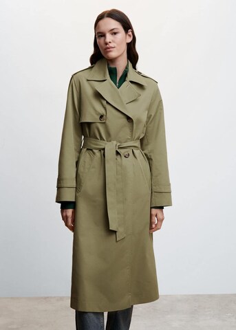 Manteau mi-saison 'Angela' MANGO en vert : devant