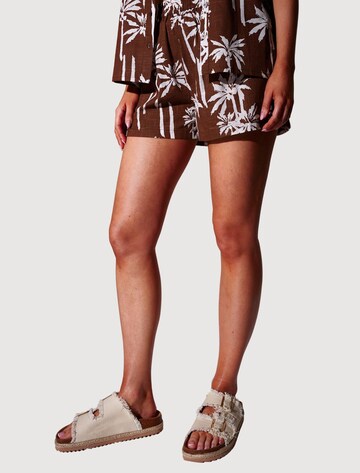 South Beach Mules in Beige: front