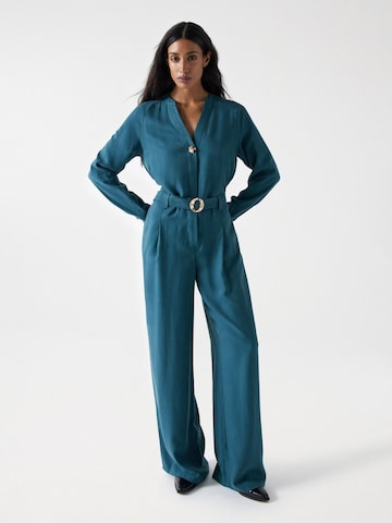 Salsa Jeans Jumpsuit in Groen: voorkant