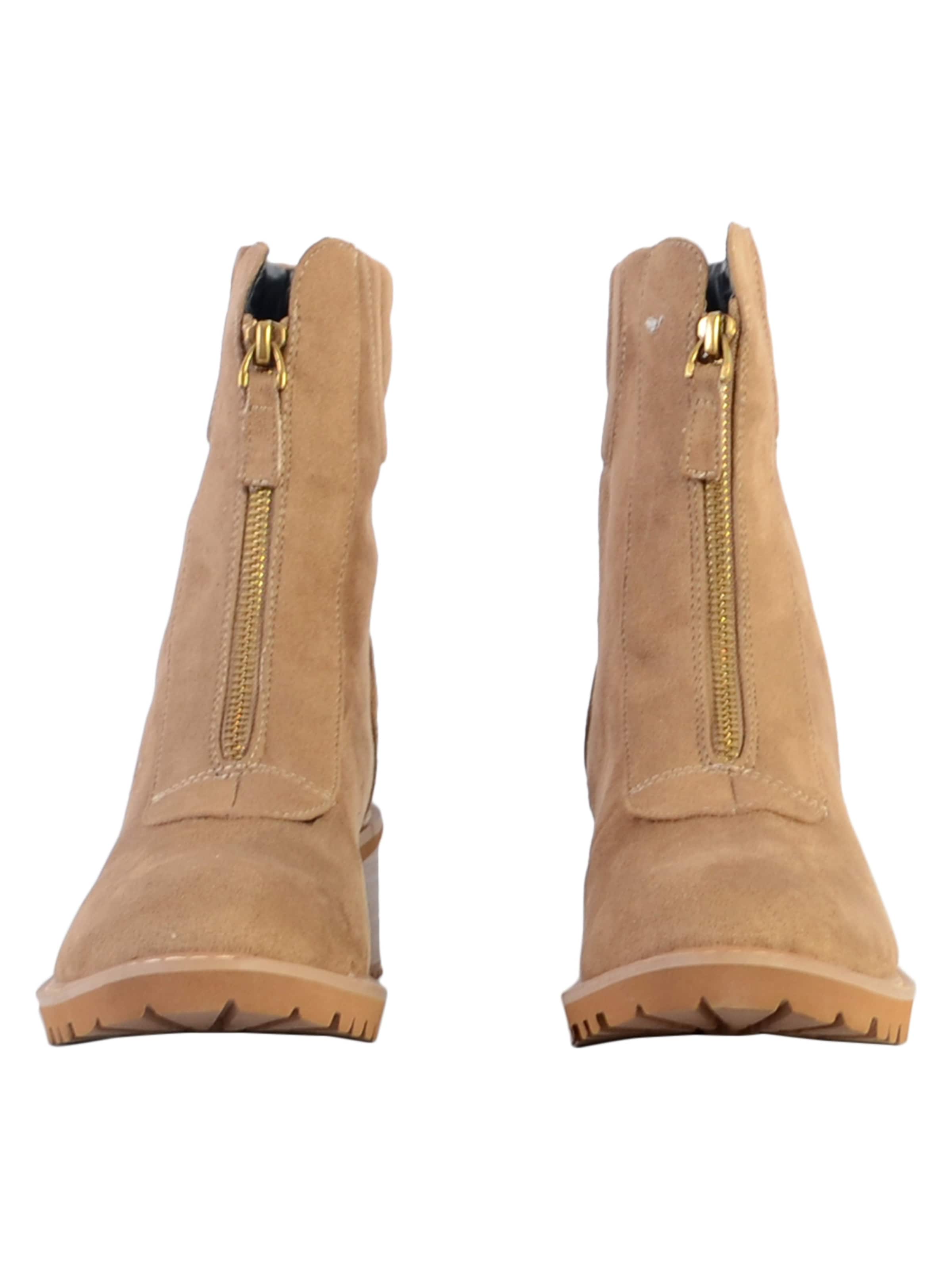 The Divine Factory Ankle boots 'Boot mit Reißverschluss' in Beige