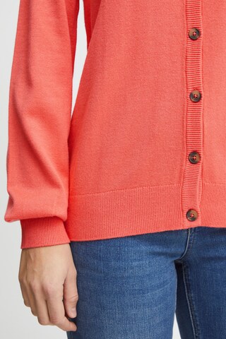 Fransa Knit Cardigan in Orange