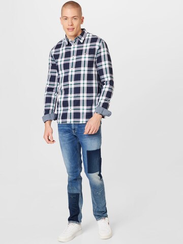 Tommy Jeans Regular Fit Hemd in Blau