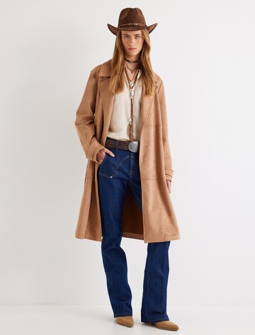 Koton Between-seasons coat in Brown: front