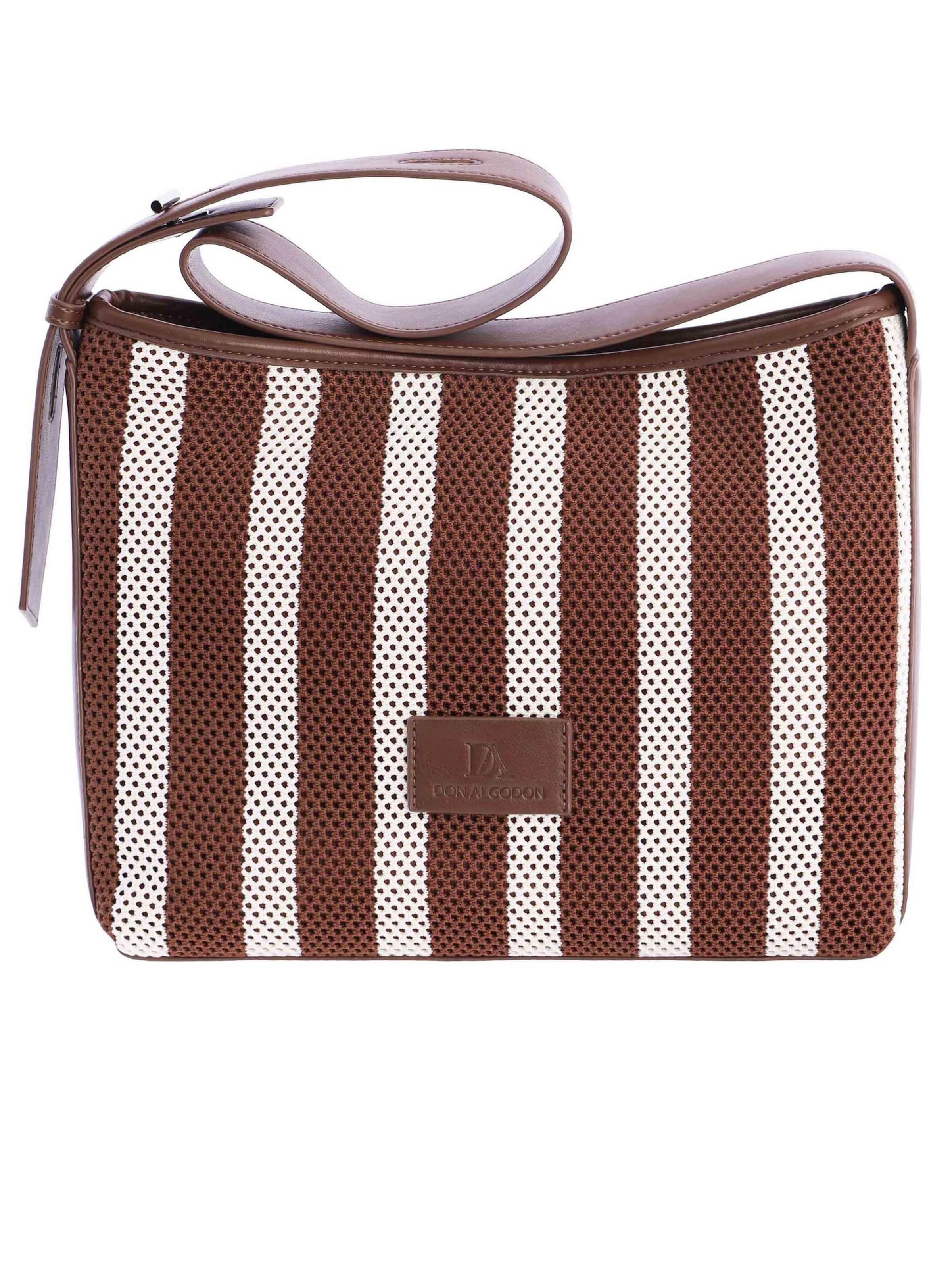 Don Algodon - Bolso de hombro 'Nayade' en marrón: frente