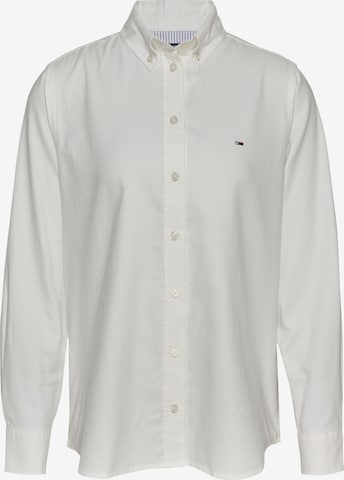 Chemisier Tommy Jeans en blanc : devant