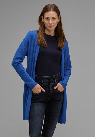 STREET ONE Knit Cardigan in Blue: front