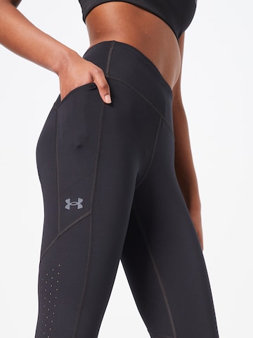 juoda UNDER ARMOUR Siauras Sportinės kelnės 'Fly Fast 3.0'