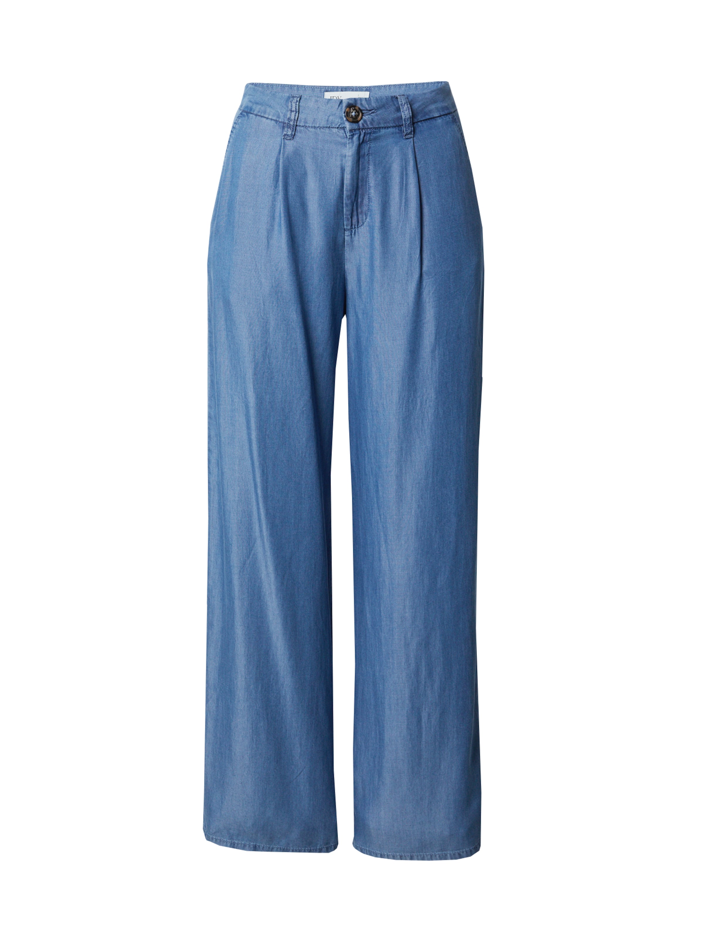 JDY Wide leg Pleat-Front Pants 'JDYJasper' in Blue: front