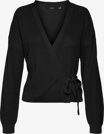 VERO MODA Knit Cardigan 'LEXSUN' in Black: front