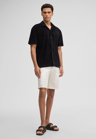 STRELLSON Comfort fit Button Up Shirt 'Joseph' in Black