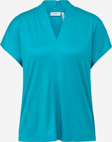 s.Oliver BLACK LABEL Blouse in Blauw: voorkant