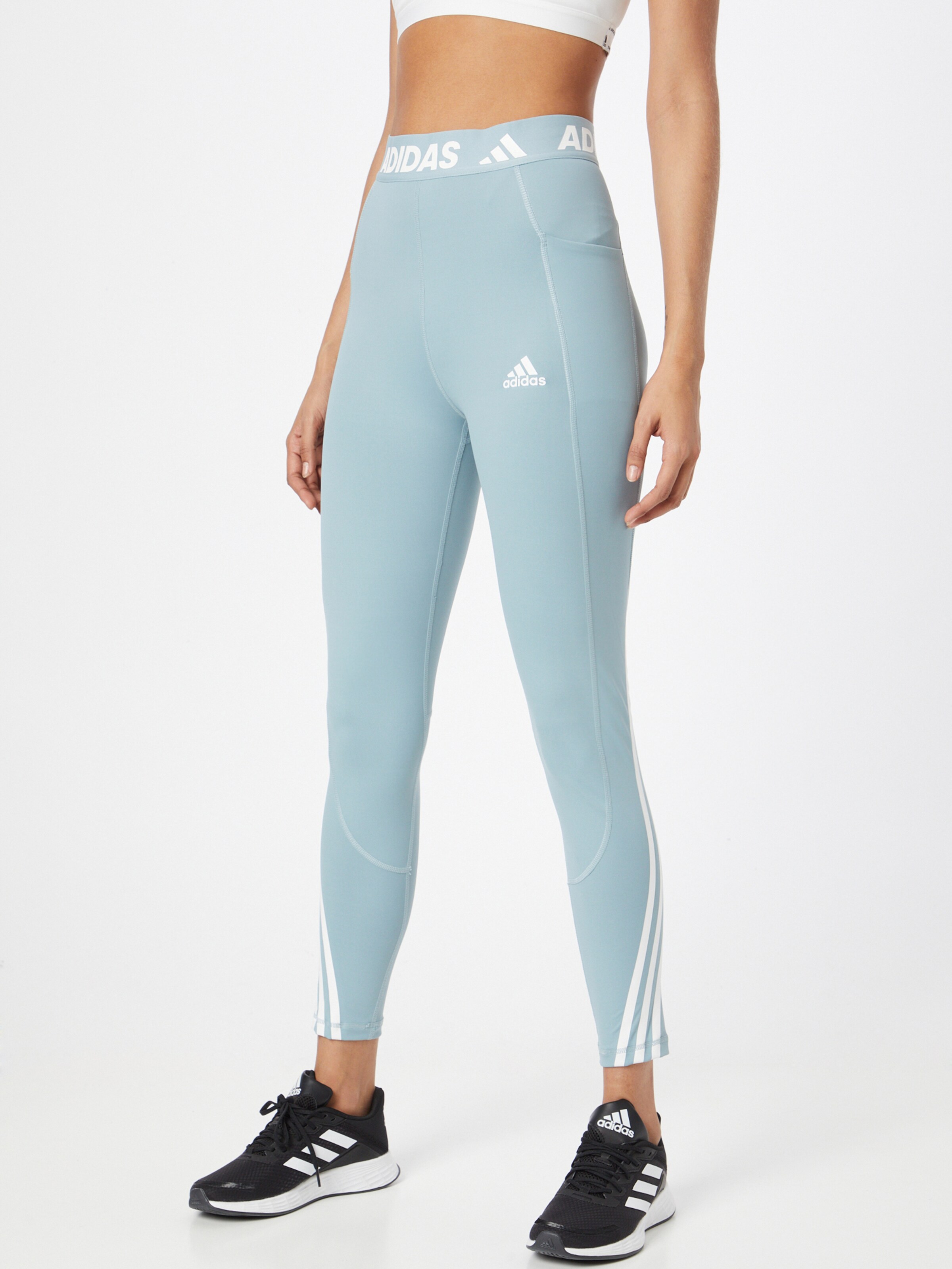 Light blue sales adidas leggings