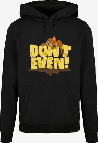 ABSOLUTE CULT Sweatshirt 'Tom and Jerry - Don't Even' in Black: front