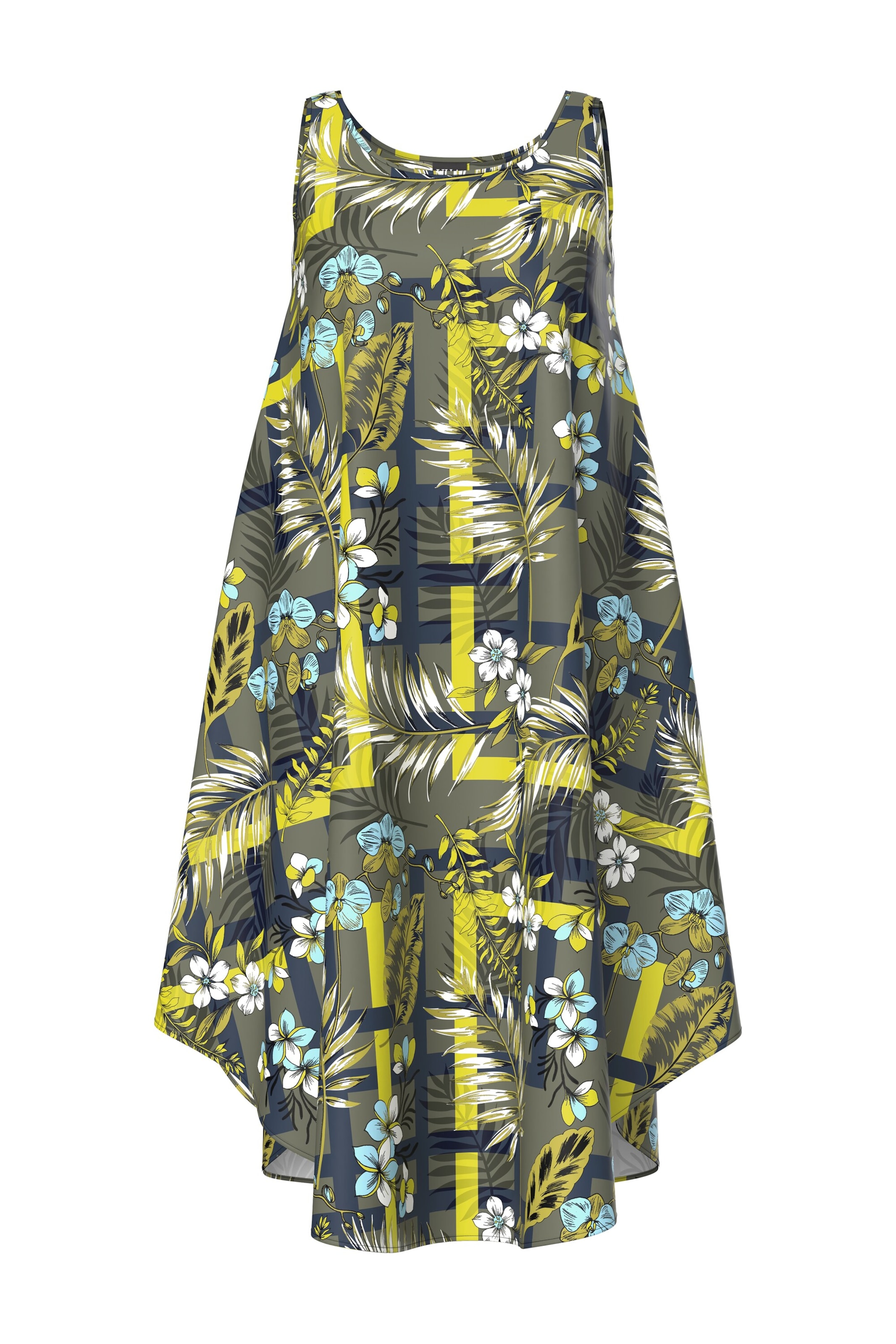 Ulla Popken Kleid in Grün: Vorderseite