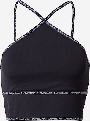 Calvin Klein Performance Sport top - fekete: elől