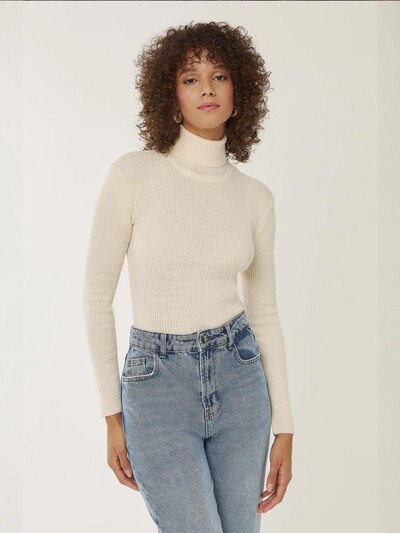 Hiccup Pullover in S in weiß, Produktansicht