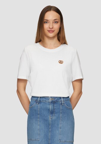 s.Oliver Shirt in Wit: voorkant