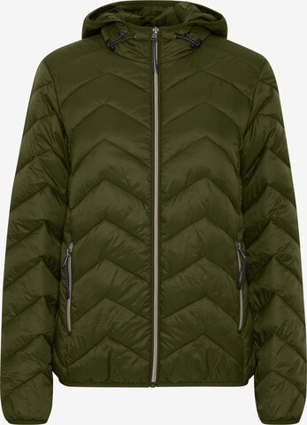 Fransa Between-Season Jacket in Green: front