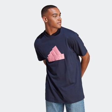 ADIDAS SPORTSWEAR Funkční tričko 'Future Icons Badge Of Sport' – modrá: přední strana