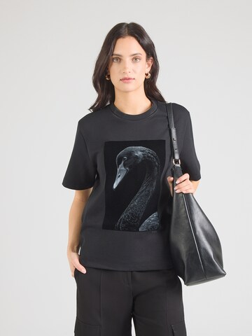 T-shirt 'Eharpa2' BOSS en noir : devant