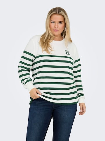 ONLY Carmakoma - Sudadera 'MADDY' en blanco: frente