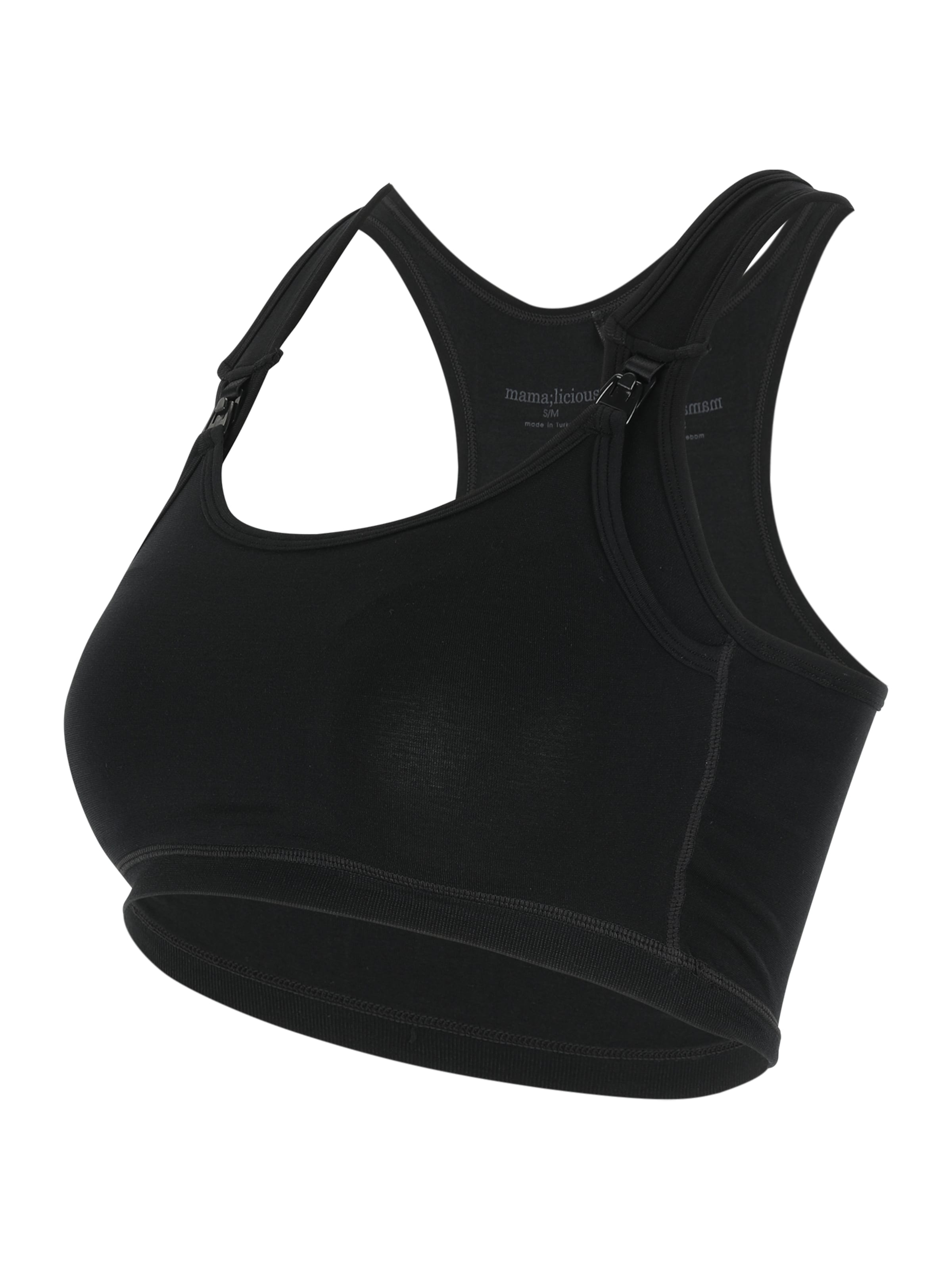 MAMALICIOUS - Bustier Sujetador de lactancia 'MLAlisa' en negro: frente