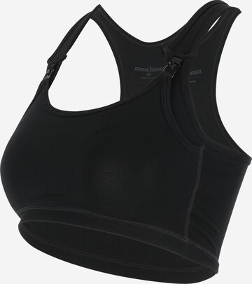 Bustier Soutien-gorge d’allaitement 'ALISA' MAMALICIOUS en noir : devant