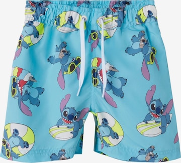 NAME IT Badeshorts 'Stitch' in Blau: Vorderseite