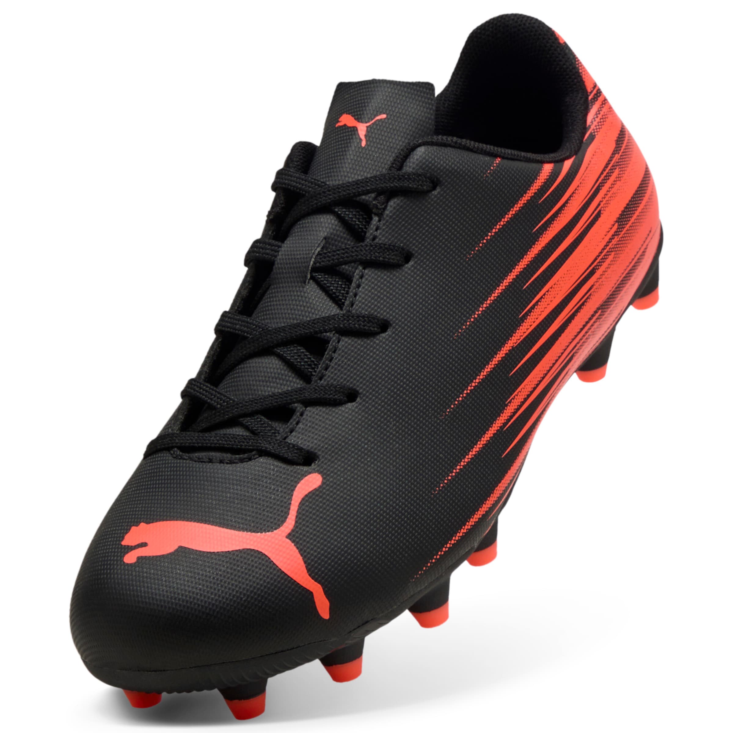 PUMA Soccer Cleats in Black: front