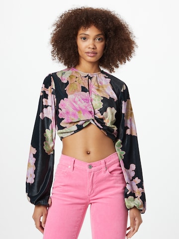 Nasty Gal Blouse in Zwart: voorkant