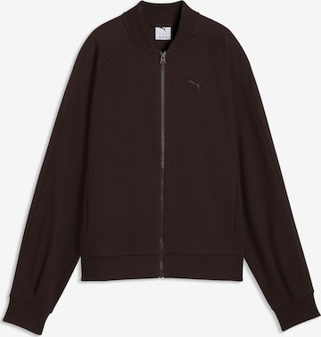 Veste de survêtement 'Class' PUMA en marron : devant