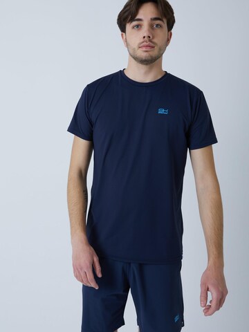 SPORTKIND Performance shirt 'Rundhals' in Blue: front