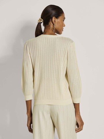 MADELEINE Gebreid vest in Wit