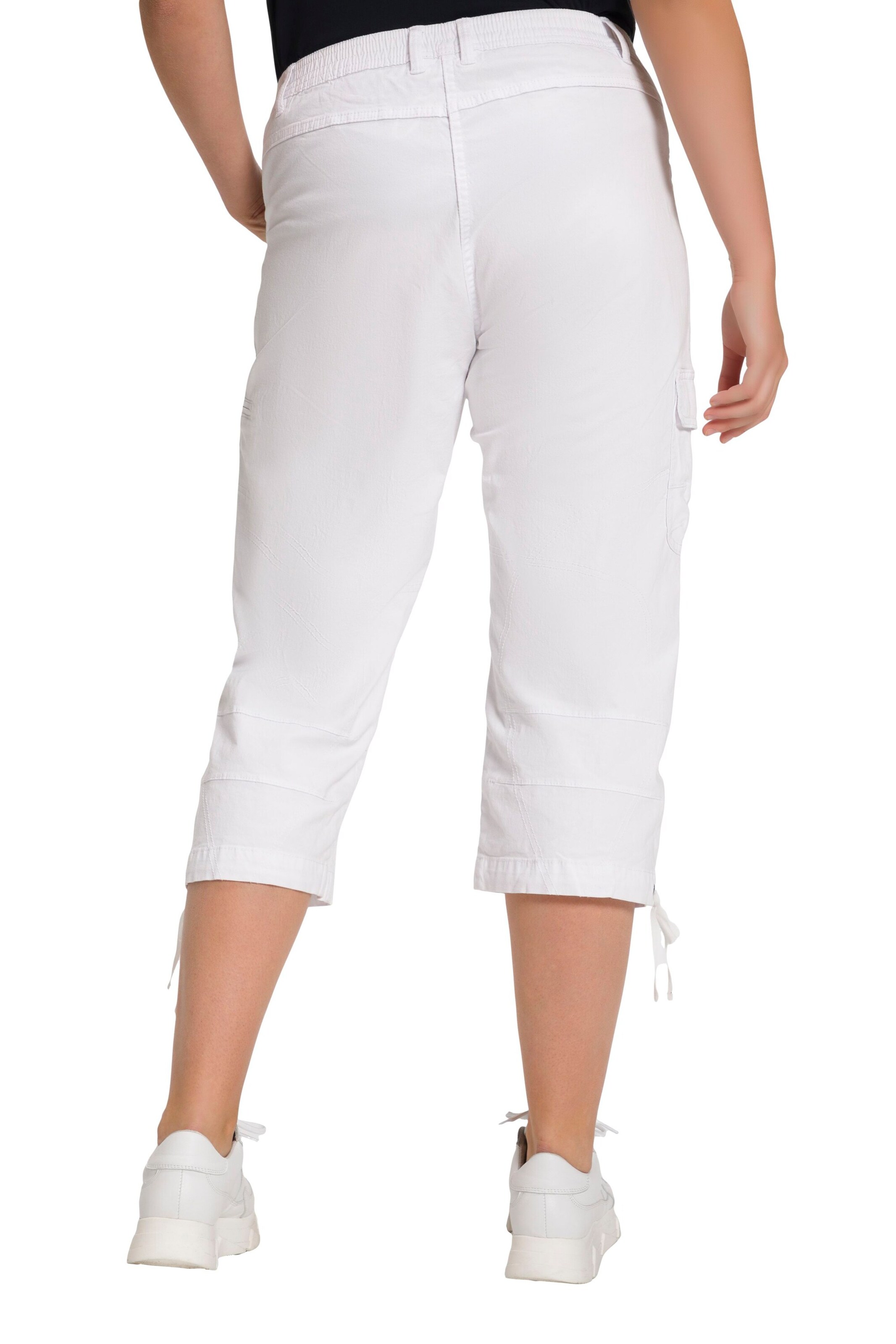 Ulla Popken Regular Cargo trousers in White