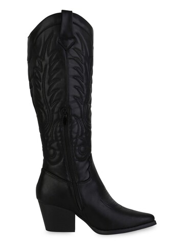 Van Hill Cowboystiefel 'Allison' in Schwarz
