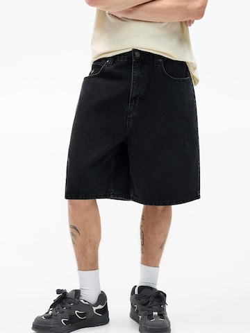 Baggy Jean Pull&Bear en noir : devant
