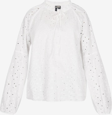 balts DreiMaster Vintage Blūze: no priekšpuses