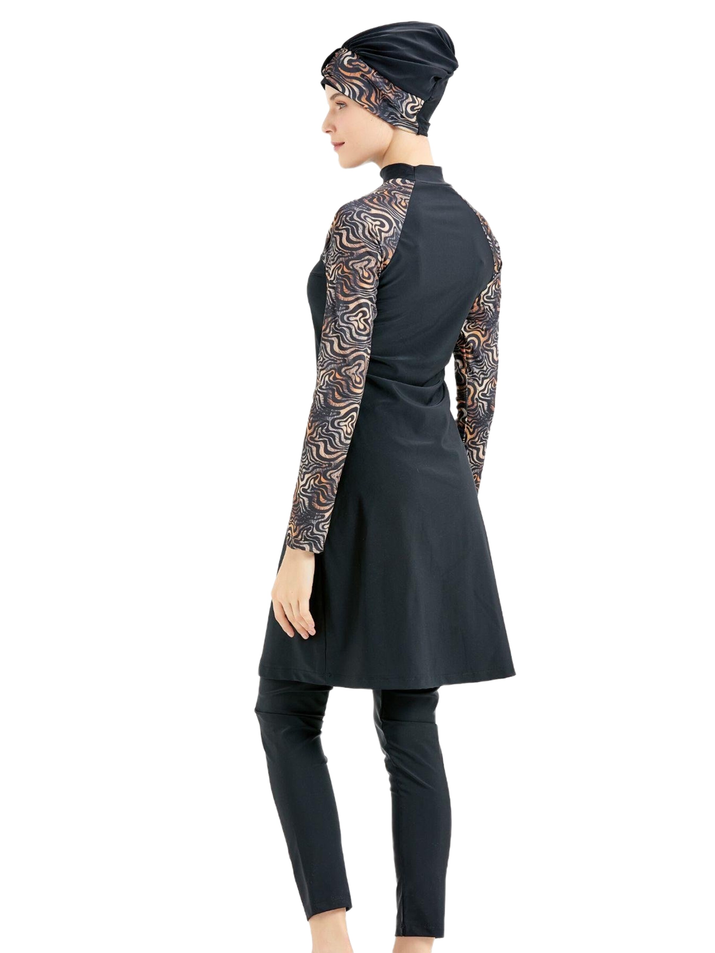 C&City Badpakjurk in Zwart