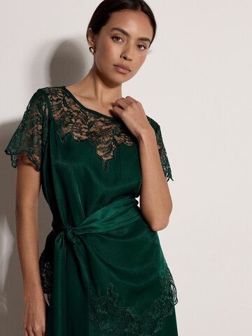 Apricot Blouse ' Satin-Top ' in Groen