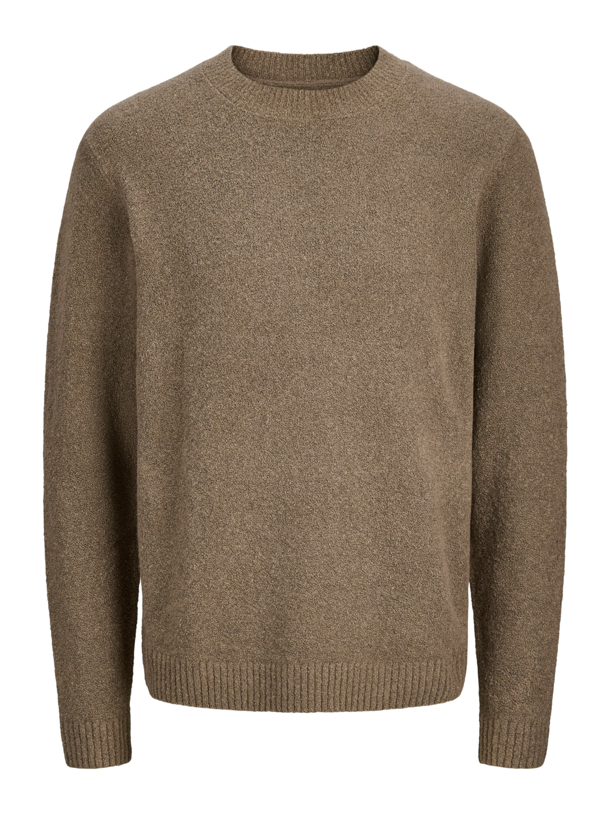 Jack & Jones Plus Πουλόβερ 'JPRBLAMAVERICK' σε καφέ: μπροστά