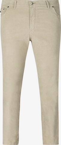 Coupe slim Pantalon 'Baron Neal' Charles Colby en beige : devant