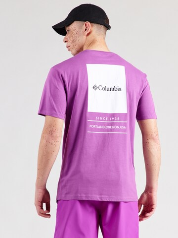 COLUMBIA Koszulka funkcyjna 'Barton Springs' w kolorze fioletowy: przód