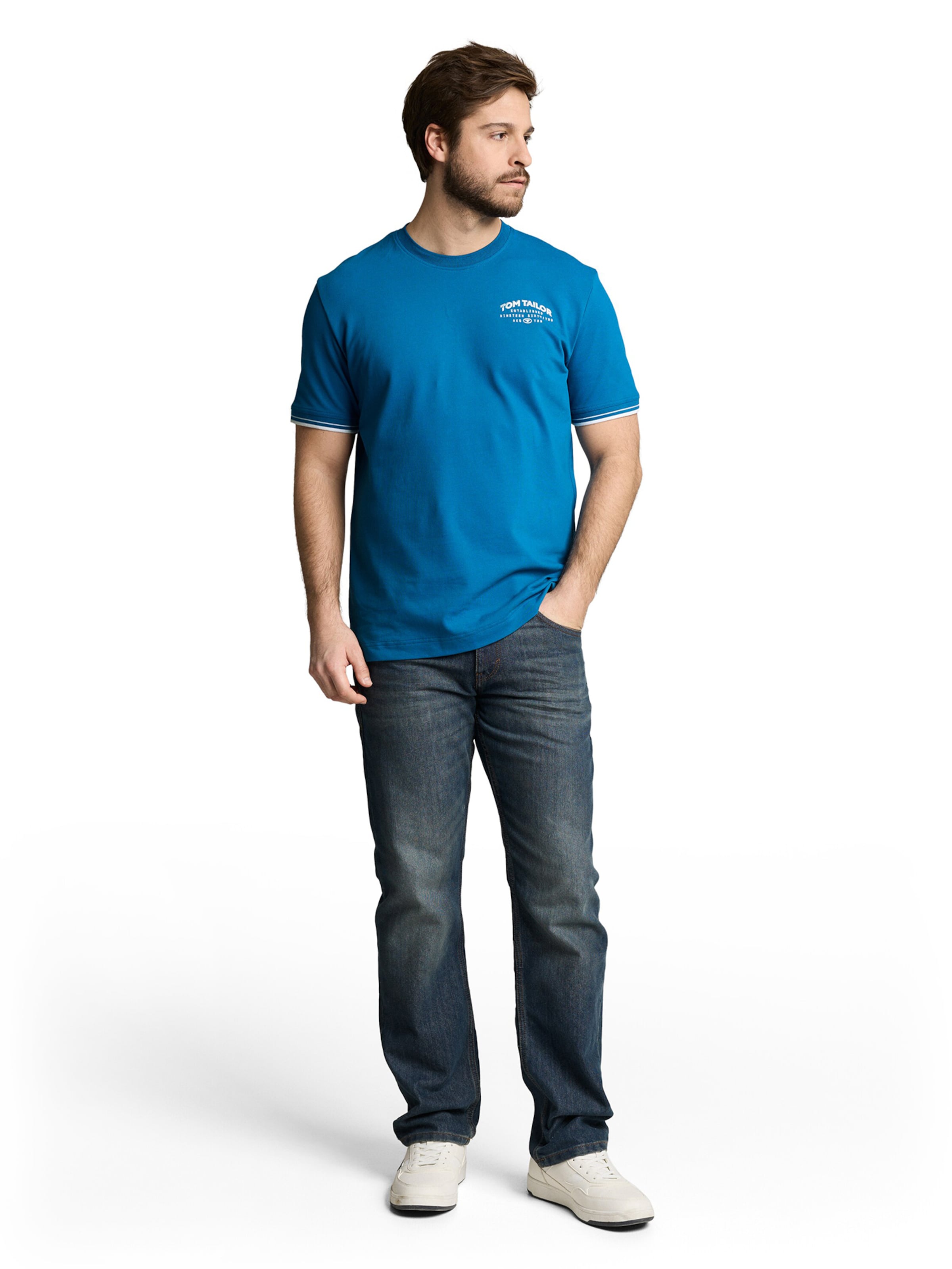 TOM TAILOR T-Shirt in Blau