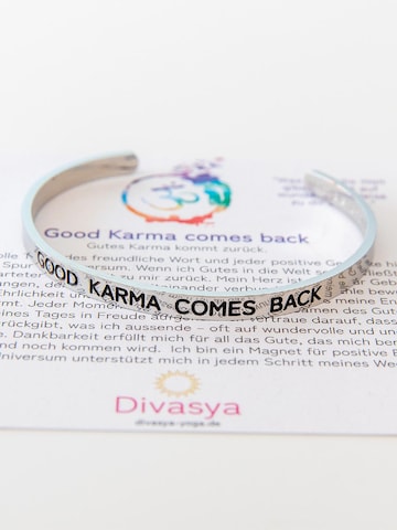 Divasya Bracelet 'Good Karma comes back' in Silver