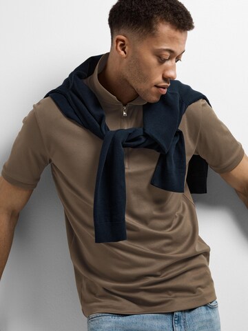 T-Shirt 'FAVE' SELECTED en marron